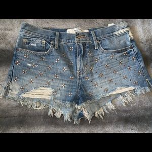 Abercrombie & Fitch Embellished Shorts- NWOT